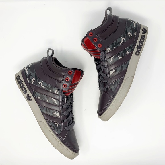 adidas Other - Adidas originals top court hi camo three stripes